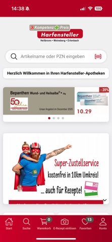 Harfensteller Apotheke screenshot
