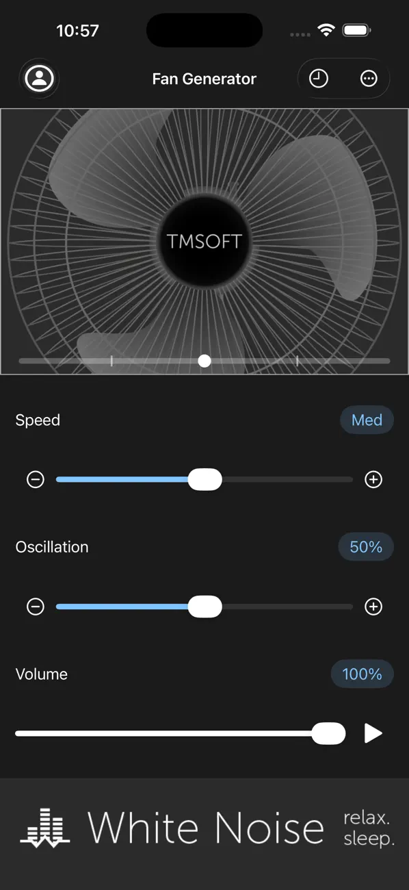 Screenshot #1 pour Fan Noise Generator