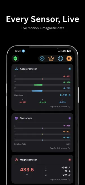 Sensor Labs: Physics Sensors screenshot 3