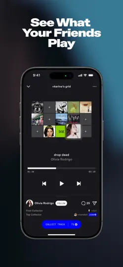 Captura de pantalla de EQUALS - Music Social Network en iPhone 3