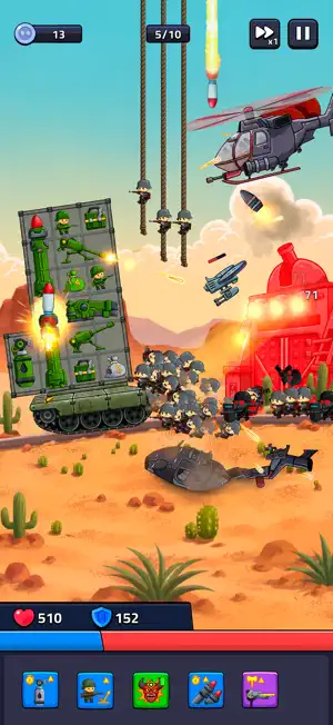Tank Defense: Merge Attack screenshot 2