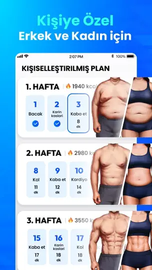Ev Egzersizleri - Ekipmansız iPhone Ekran Görüntüsü 2