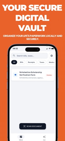Unstack: AI Scanner & Vault iPhone screenshot