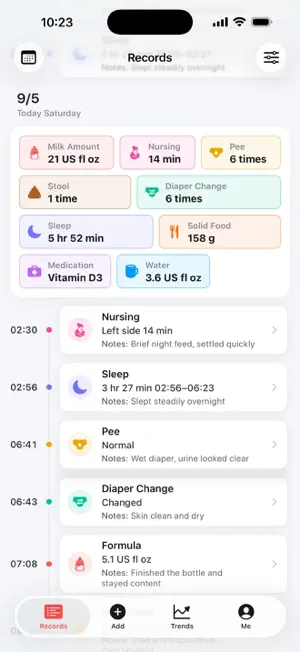 Baby Tracker - Our Tiny Days screenshot 1