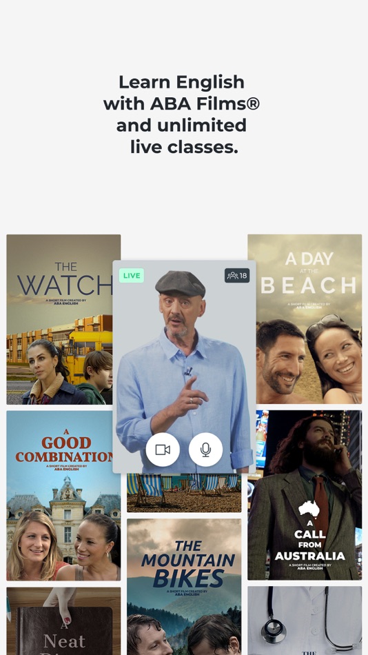 #1. ABA English - Learn English (iOS) 由: ABA English
