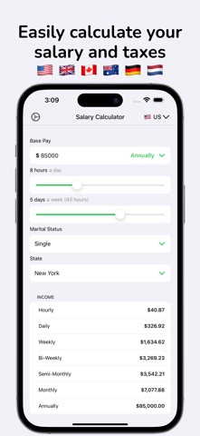 Salary Paycheck Calculator US screenshot