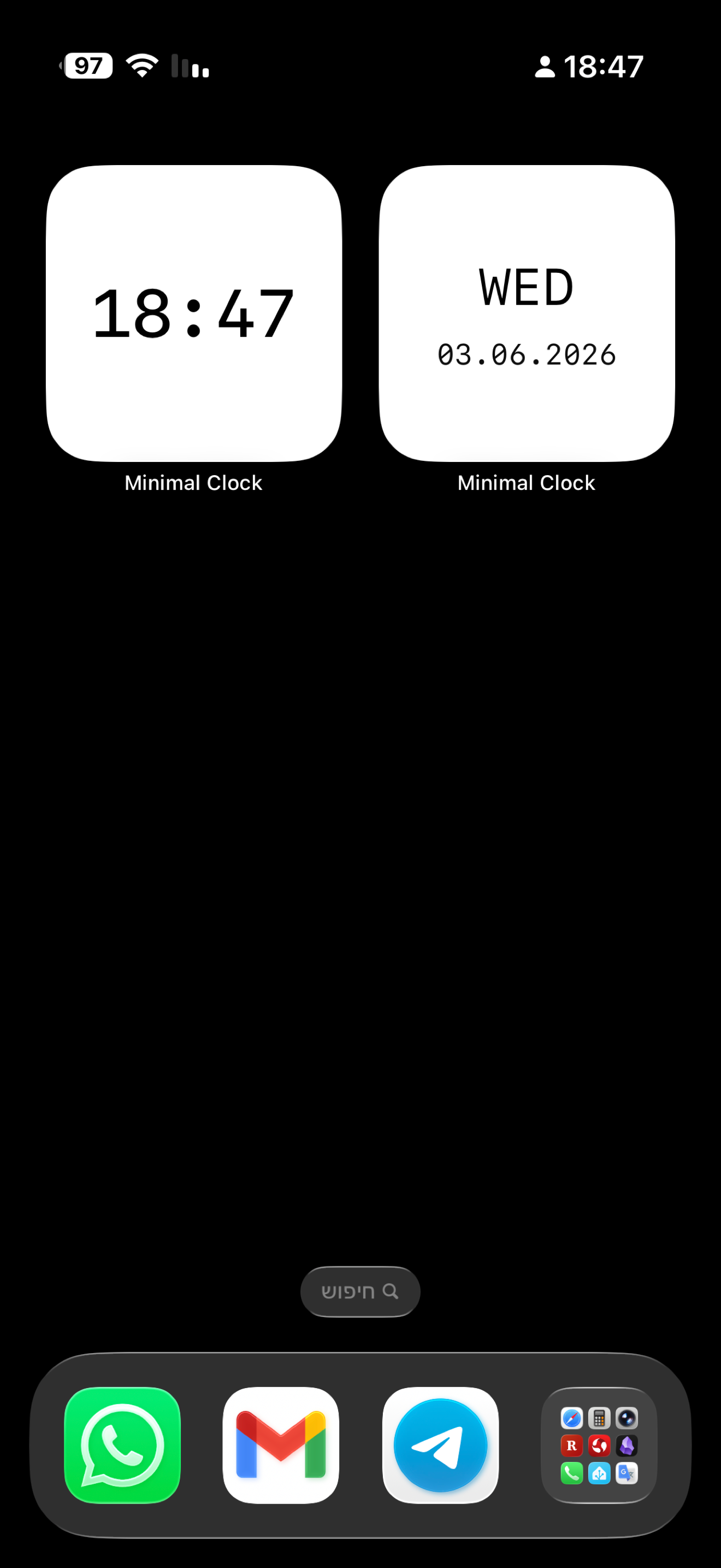 Minimal Clock — Retro Widget screenshot 8