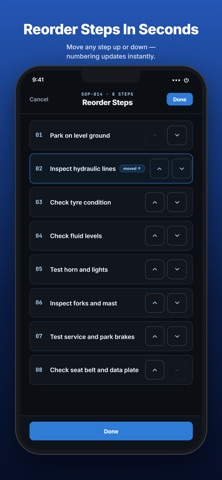 Quick SOP: Work Instructions iPhone screenshot