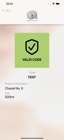 App screenshot