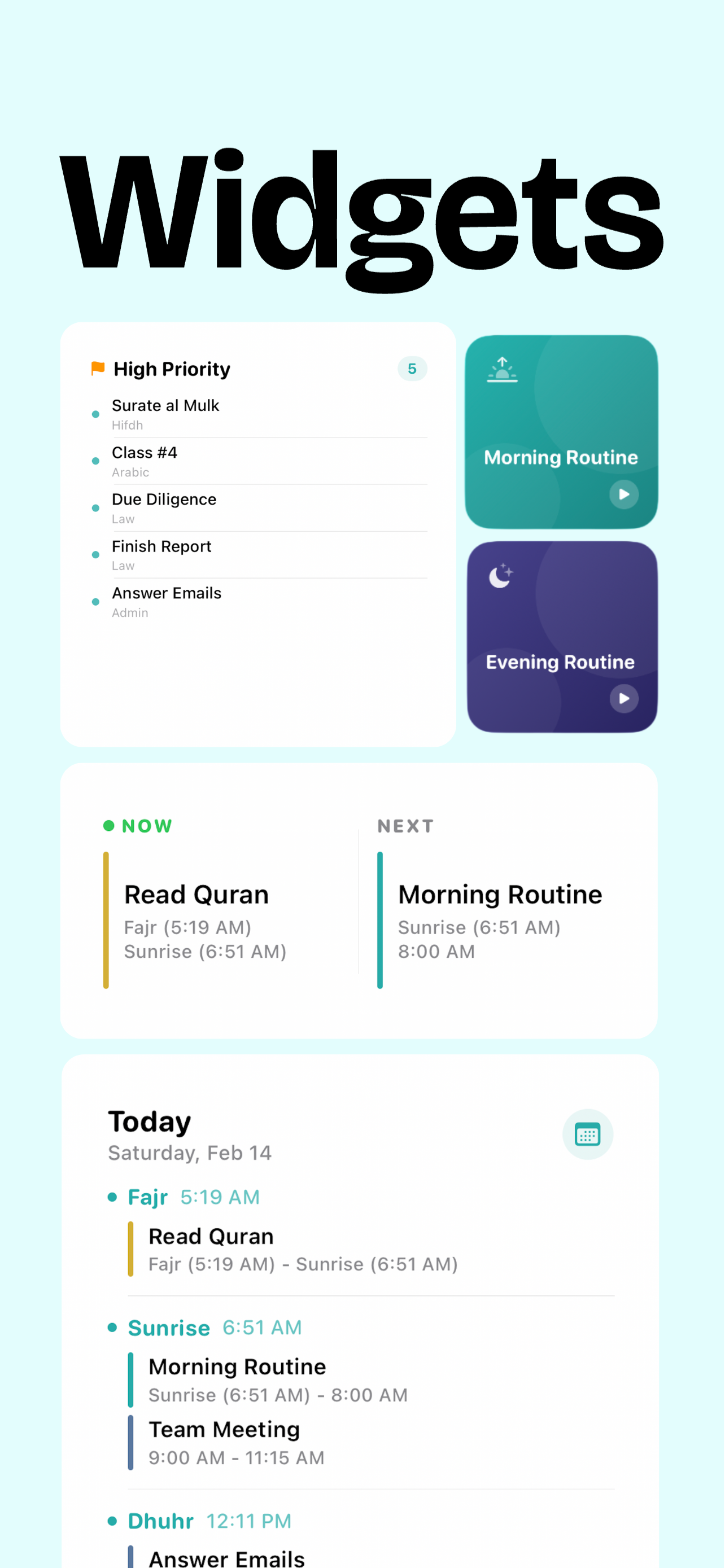 MyWaqt Muslim Productivity