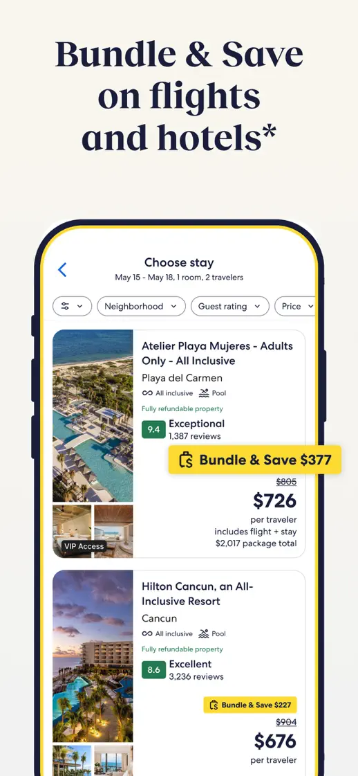 Expedia, App Store screenshot 2