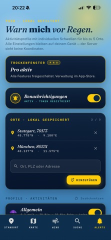 Trockenfenster: Regenradar iPhone screenshot 8