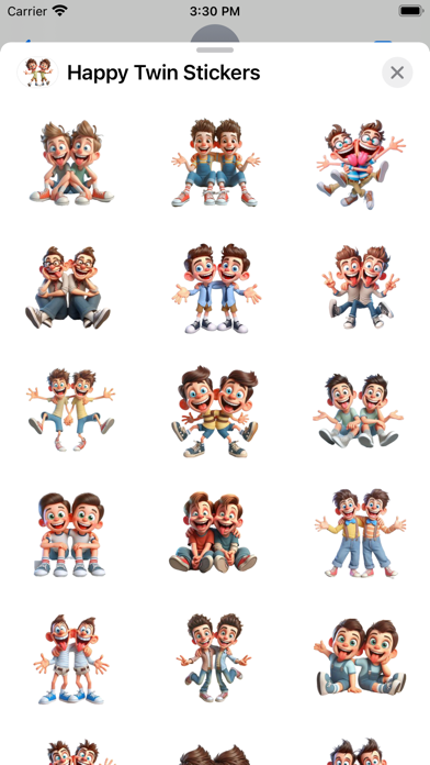 Screenshot #1 pour Happy Twin Stickers