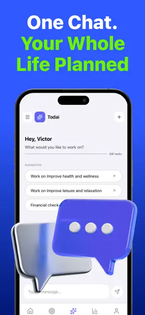 Todai: AI Life Coach, Planner screenshot 2