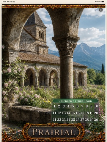 Republican Calendar: Scenery iPad screenshot