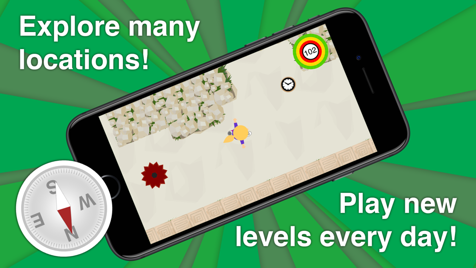 #1. Go West! (iOS) 由: Zachary Collier