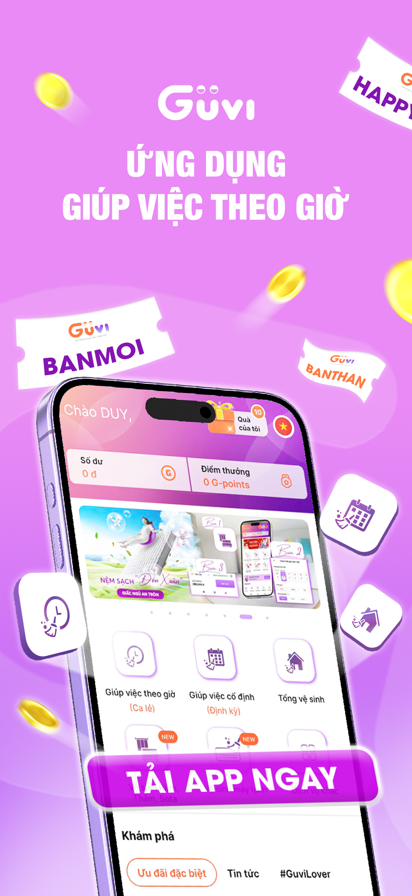 GUVI - Giúp Việc Theo Giờ