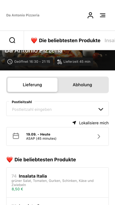 App screenshot