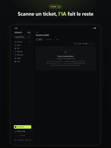 MaBankroll : suivi de paris iPad screenshot