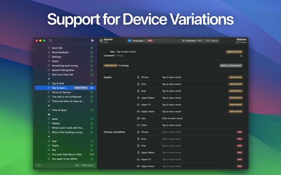 #5. String Catalog – AI Translate (macOS) By: Siarhei Razanau
