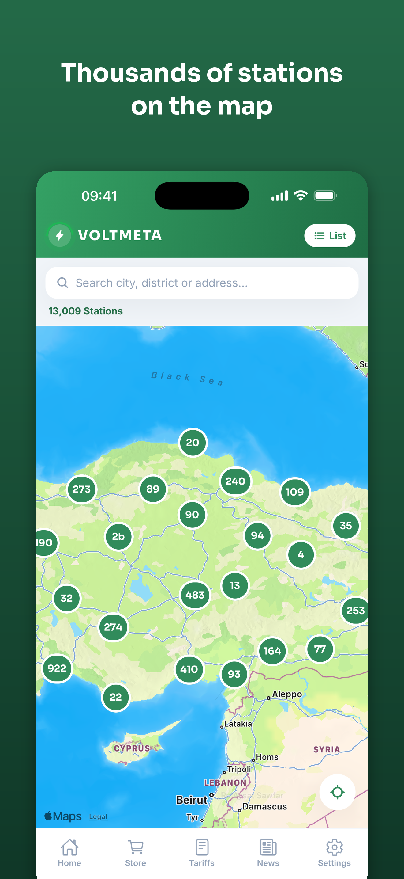 Voltmeta: EV Charging Map screenshot 2