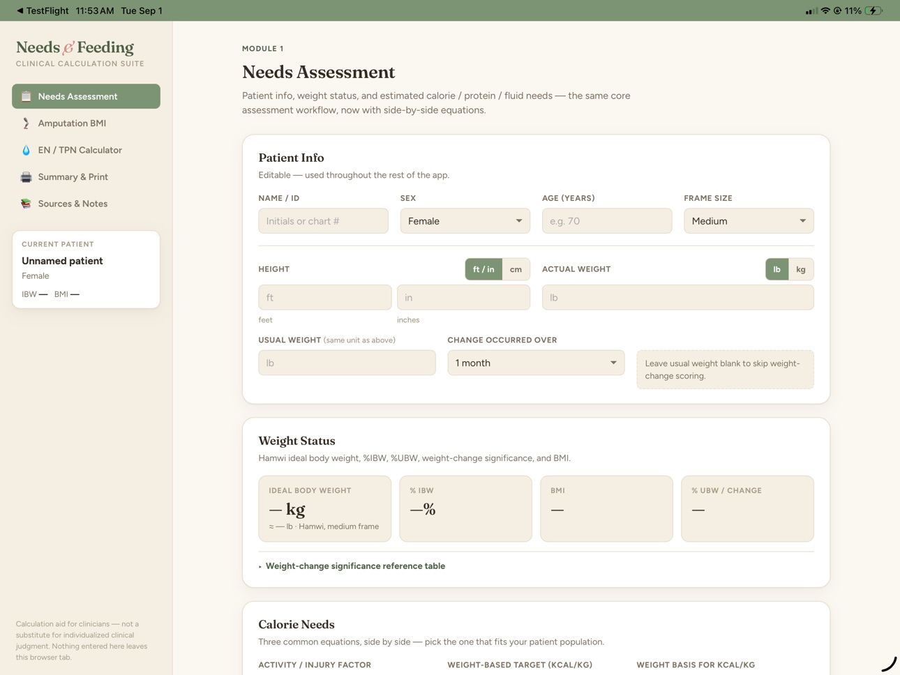 Screenshot 5 of Needs & Feeding