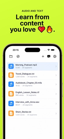 AudioLingo: Language Shadowing Screenshot 2 of 6