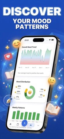 MoodJot: Mood Tracker & Diary Screenshot 3 of 8