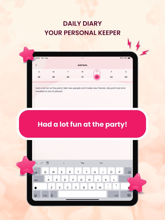 Ovulation & Fertility Tracker iPad screenshot 9 - Health & Fitness app