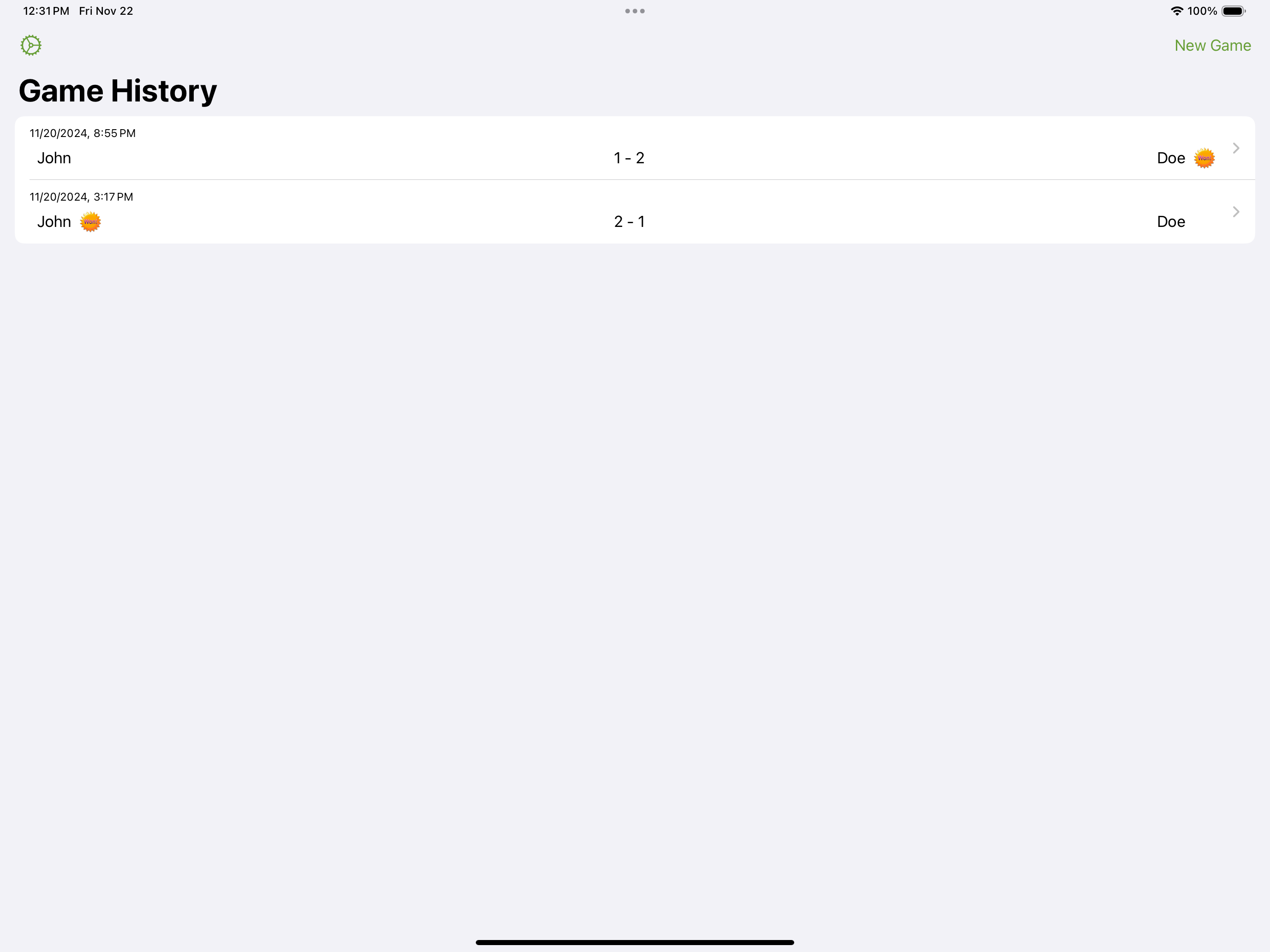 iPingpong Score Board