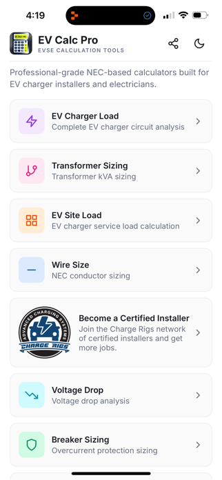EV Calc Pro Screenshot 1 of 3