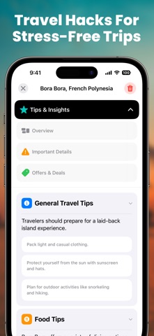 Travel Planner - JustBookIt iPhone screenshot