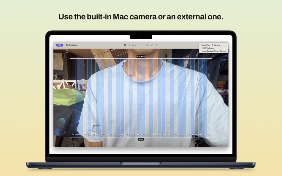 #2. AirBending: MIDI Controller (macOS) 由: Nanas Sound OU