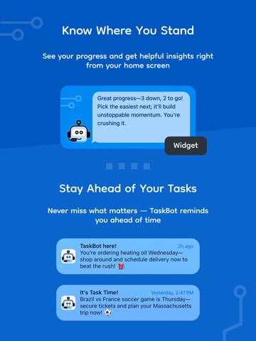 TaskBot AI Assistant iPad screenshot