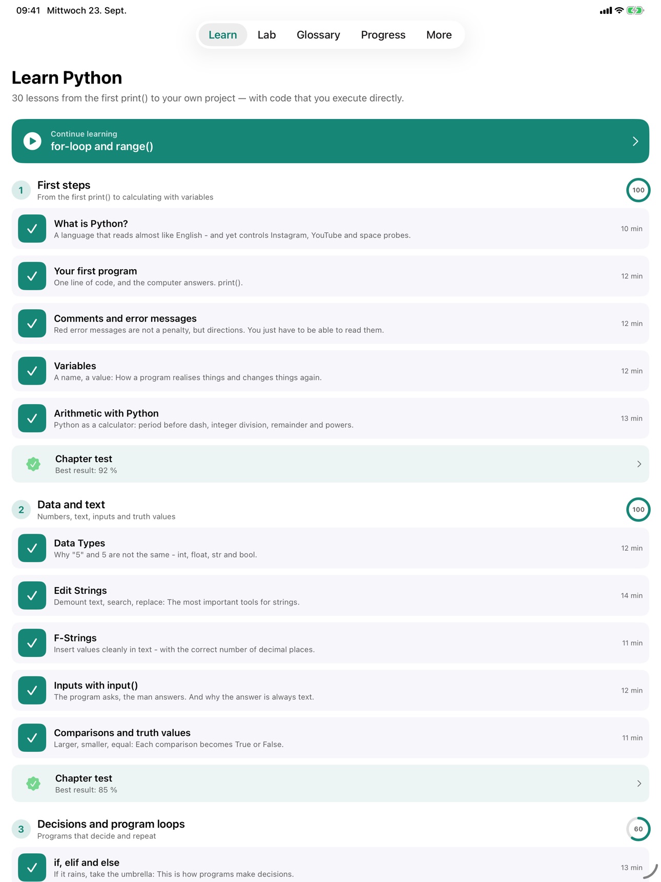 Screenshot 8 of Python for Beginners: Code Lab