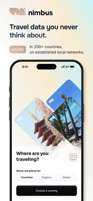 Nimbus: eSIM Internet & Travel screenshot 1
