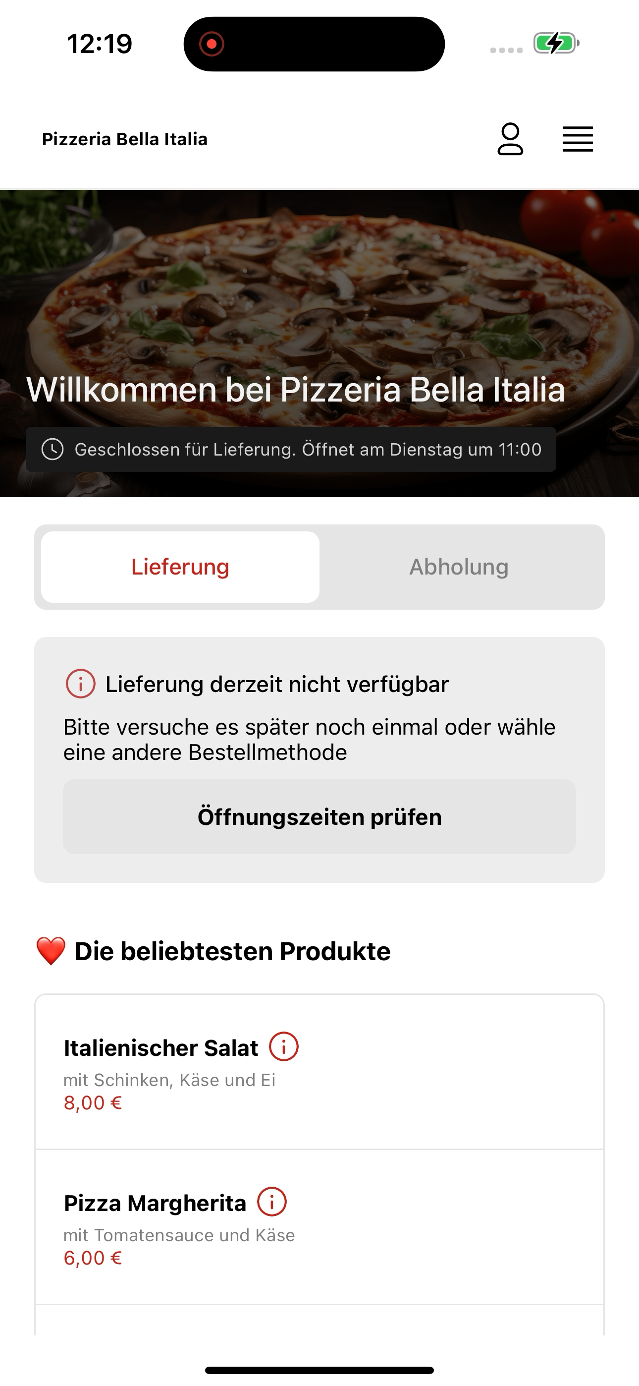 Pizzeria Bella Italia Germany screenshot 6