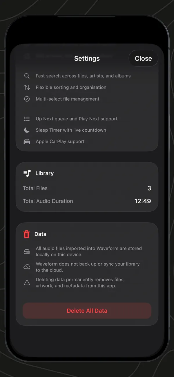 #6. Waveform (iOS) De: Evan Mourmouras
