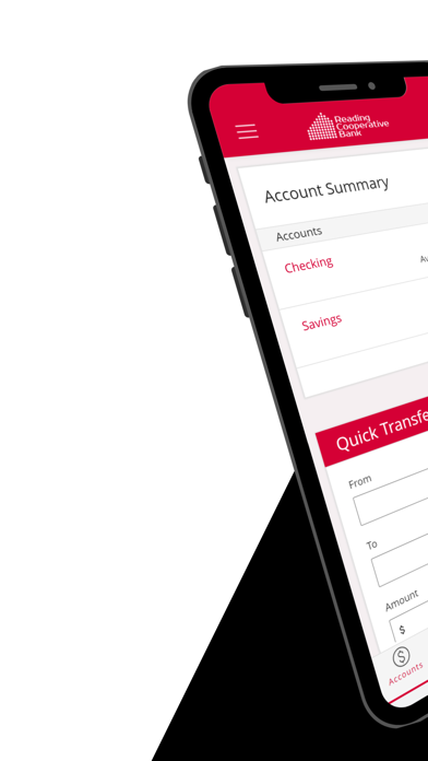 Reading Cooperative Bank Screenshot