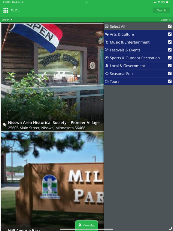 Visit Brainerd iPad screenshot 5 - Travel app