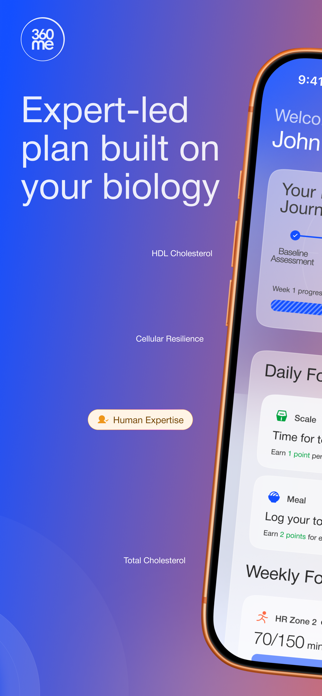 360Me: BioAge & LongevityOS Screenshot 1 of 7