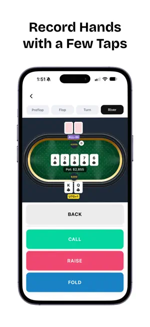 Poker Hand History App screenshot 2