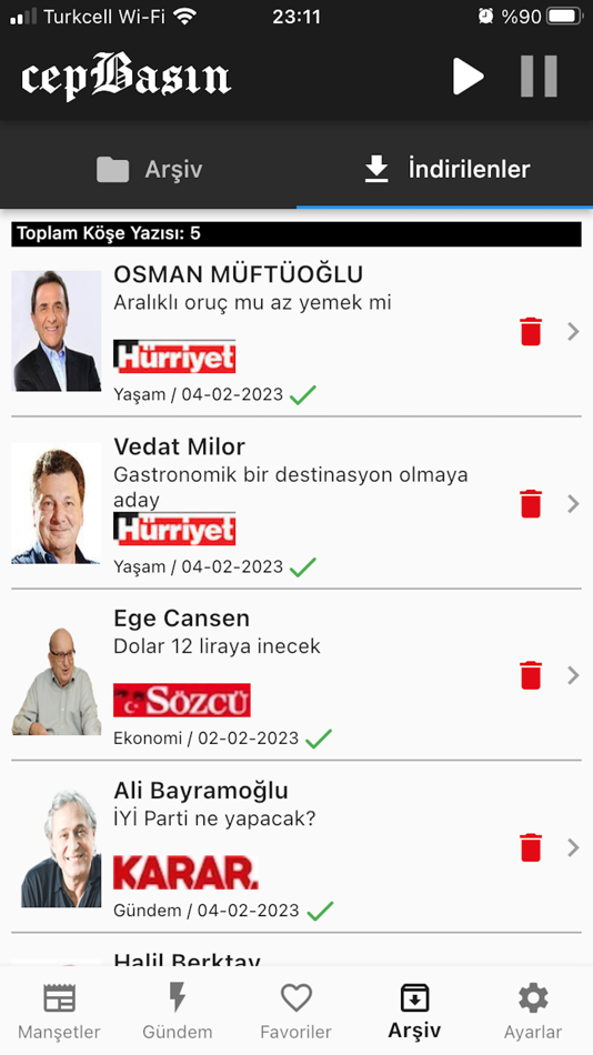 #6. CepBasın (iOS) بواسطة: yasin kaya