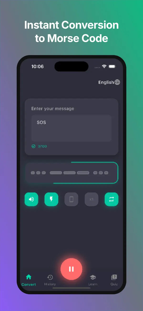 #1. Morse Code Translator & Learn (iOS) Ved: ENDEVLAB
