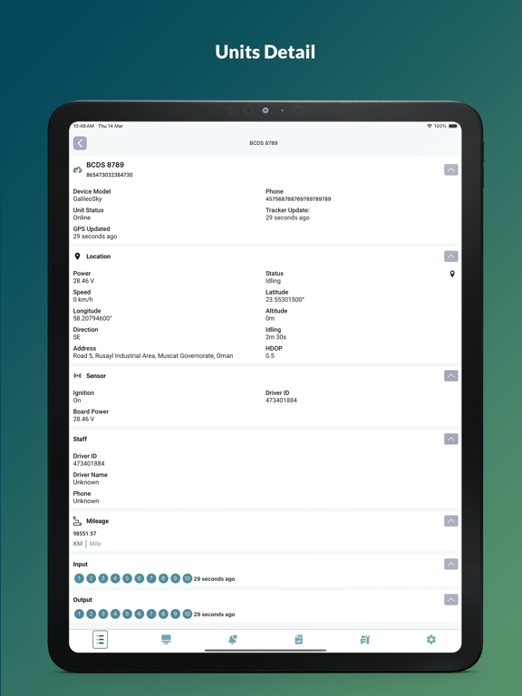 Flotilla IoT iPad screenshot 6 - Navigation app