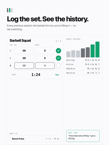 StrongKit: Gym & Home Workouts iPad screenshot