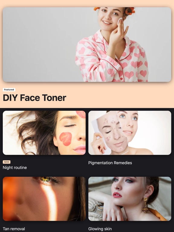 Beauty Tips - Skin & Hair Care iPad screenshot 1 - Lifestyle app