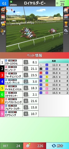 競馬メダルゲーム ロイヤルダービーのスクリーンショット - 2