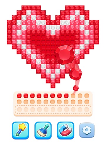 Glow Sort - Jewel Color Puzzle iPad screenshot