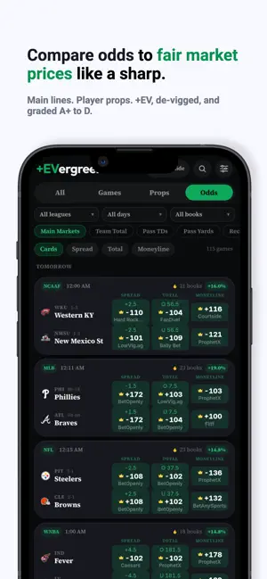 EVergreen: +EV Sports Betting screenshot 3